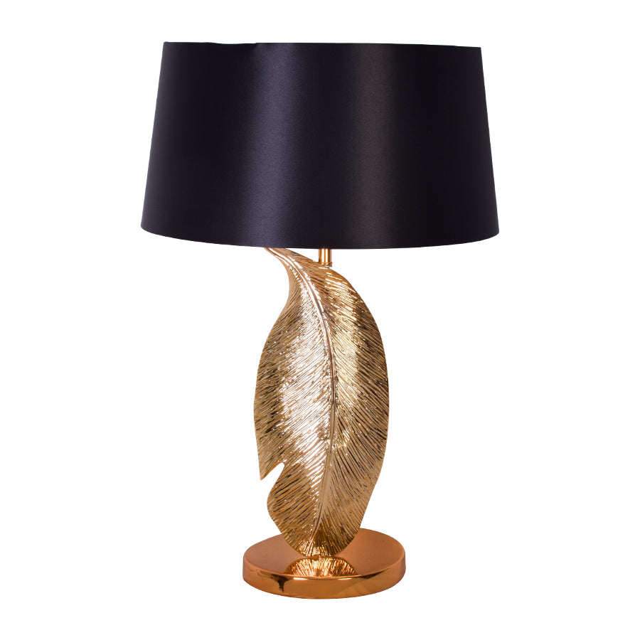 Gold leaf sale table lamp