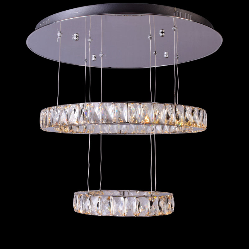 Buy CITRA 6 Light Gold Body Modern LED Ring Chandelier for Dining Living  Room Lamp - Warm White Online at Low Prices in India - Amazon.in